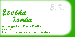 etelka komka business card